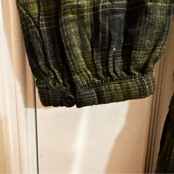 BEACH LUNCH LOUNGE Darcie Plaid Drop Waist Dress Size S Winter Storm New - Picture 5 of 5